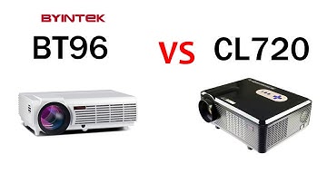 1280x800 Home Theater LED Projector BYINTEK BT96 vs CL720