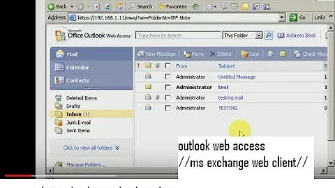 Outlook Web Access , a messaging tool of MS Exchange mail client .