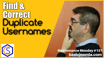 Find and Correct Duplicate Usernames In Joomla 🛠 MM Live Stream #131