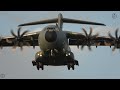 un A400M atterrit au-dessus de moi , impressionnant !