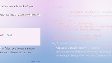 Understanding consistent-return in useEffect