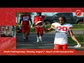 Chiefs Training Camp Report - Monday, August 7 - Day 13