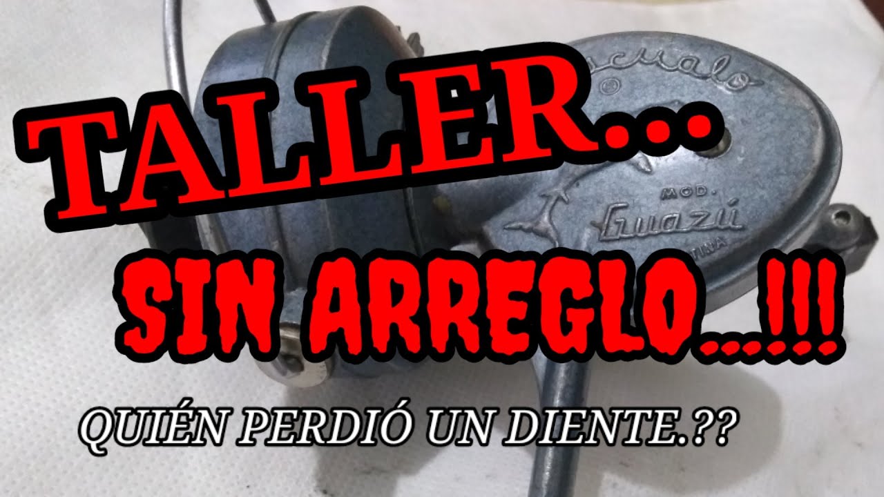 REPARACION DE UN REEL ESCUALO SUPER GUAZÚ..PEQUEÑO GRAN CLASICO DE LA TRADICIONAL MARCA NACIONAL..