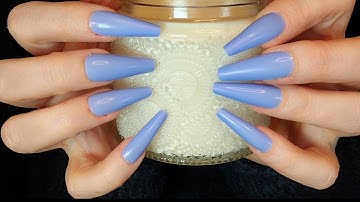 ASMR Aggressive Textured Glass Scratching | No Talking | Long Nails