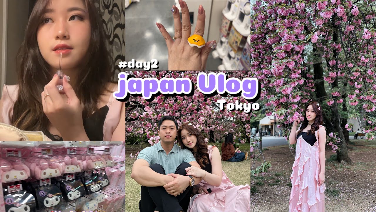 JAPAN VLOG🇯🇵| DAY 2 | Tokyo: Cherry blossoms, ramen, gacha, don quijote