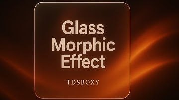 Glass Morphic Effect in Alight Motion