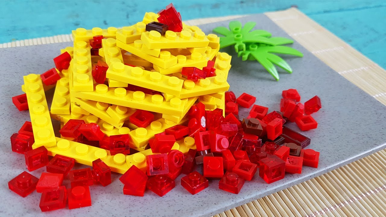 Lego Spaghetti - Lego In Real Life 4 / Stop Motion Cooking & ASMR