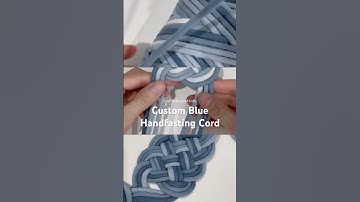 Custom Blue Handfasting Cord | Handmade with Love for Your Ceremony