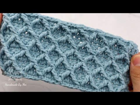 How To Crochet Diamond Stitch For Blankets, Sweater And More