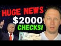 BREAKING NEWS: New $2000 Stimulus Check Details from Trump! Second Stimulus Check Update!