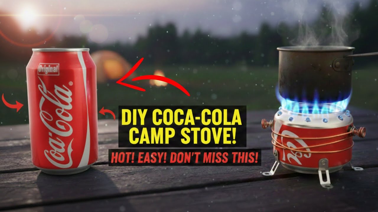 Amazing DIY Coca-Cola Stove | How to Make a Portable Gas Stove at Home!