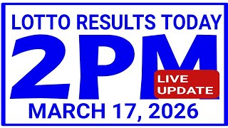 2PM DRAW Lotto Results Today March 17, 2026 swertres results 2d 3d Ez2 pcso olrt3d