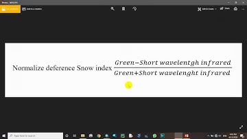 NDSI Calculation or extract Glaciers and snow area form Landsat images