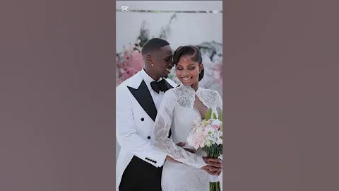 congratulations 🎉 Priscy and Juma Jux. White wedding #nigerianwedding #celebritynews #jp2025