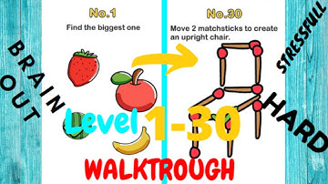 Brain out walkthrough level 1-30 -MrPewDiePie