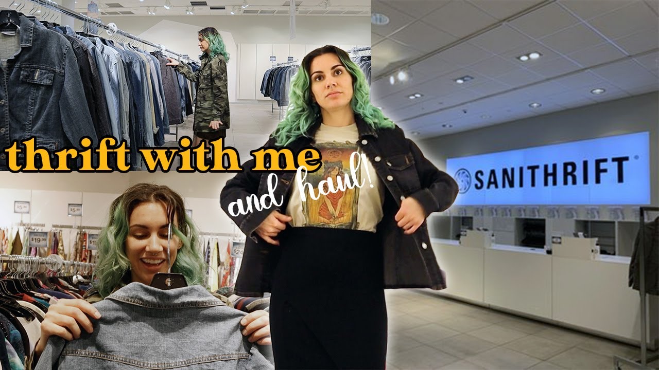 Thrift with me at SANITHRIFT! (MASSIVE clothing haul)