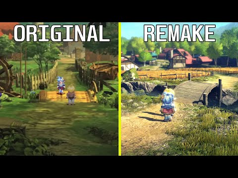 Star Ocean: The Second Story R Remake Vs Original Graphics Comparison | PS5 Vs PS One