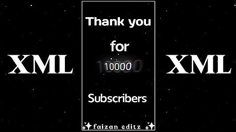 1k subscribers special Xml || thank you for 1k subscribe Alight motion Xml  Xml By @abcd_ninja_gaming