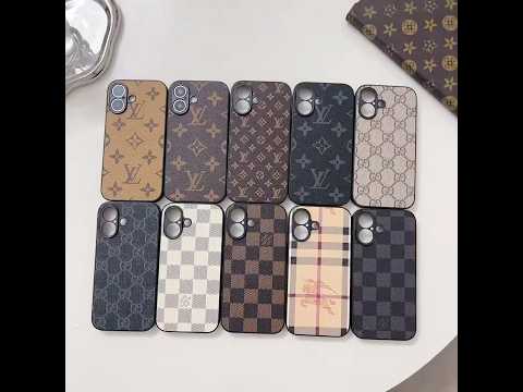 LV Gucci leather iPhone case iPhone 7P to 16promax have 14/15/16plus luxury designer phone case