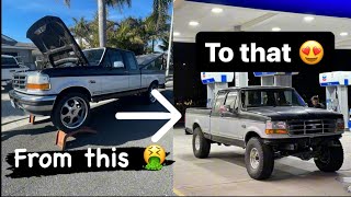 Turning a 1996 F-150 lowrider into a PRERUNNER!