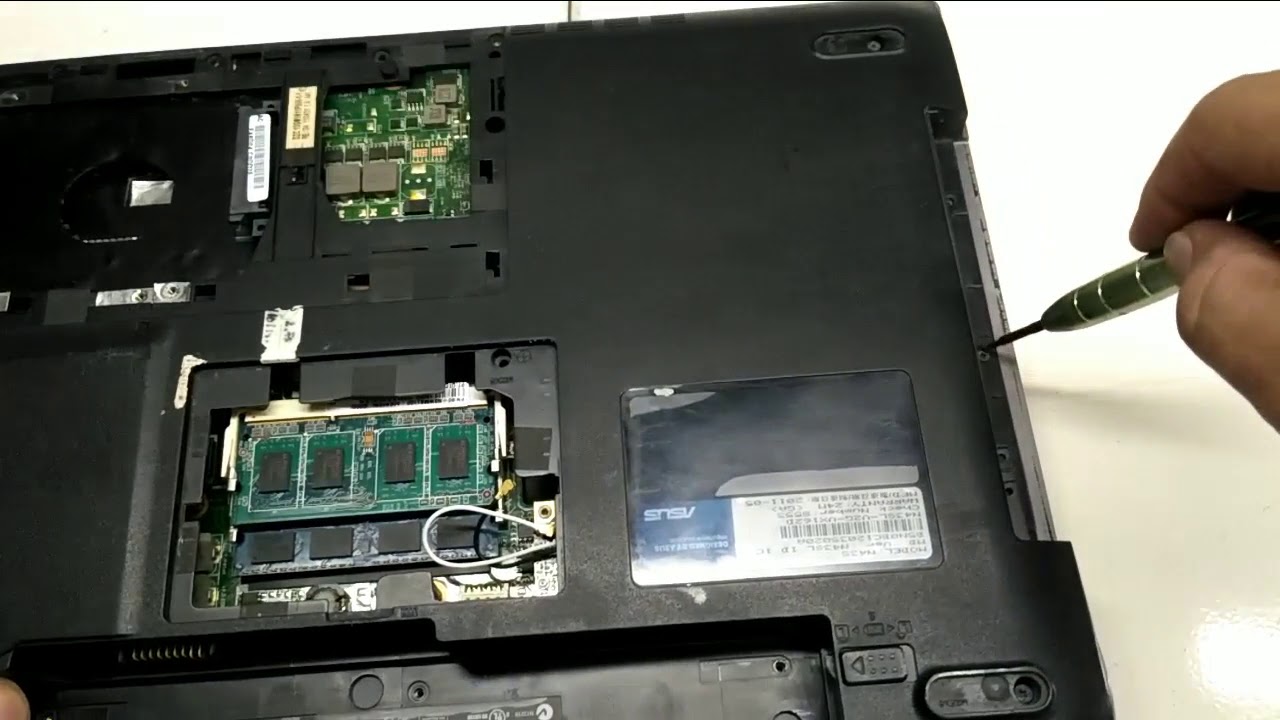 How to disassemble fan processor Asus N43S laptop YouTube
