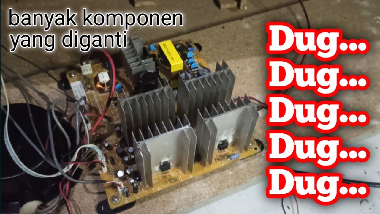 Memperbaiki Speaker Aktif Polytron Suara Dug Dug Dug.