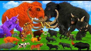 CENOZOIC BEASTS VS Shadow Itself Mammals Size Animal Epic Battle Animal Revolt Battle Simulator screenshot 1