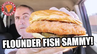 Popeyes Classic Flounder Fish Sandwich Review 🐟😮