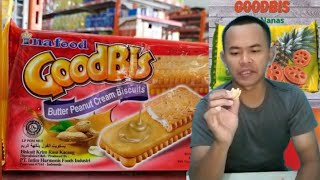 Biskuit Good Bis Snack Cemilan Makanan Ringan Rasa Kacang Butter Peanut Cream Biscuits dari Inafood