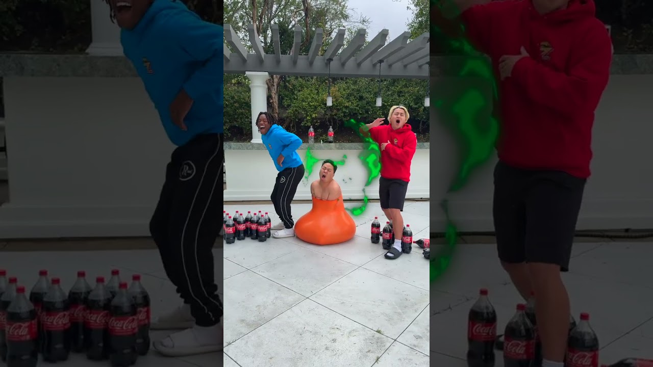 Giant Coke Balloon vs Mentos! 💥😱