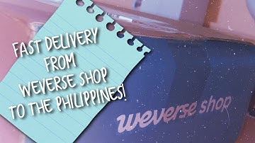 Fast Delivery from WEVERSE Shop to the Philippines | Tutorial & Experience