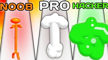 NOOB vs PRO vs HACKER in Tall Man Run! 15 August Special New Update Walkthrough All Levels Gameplay