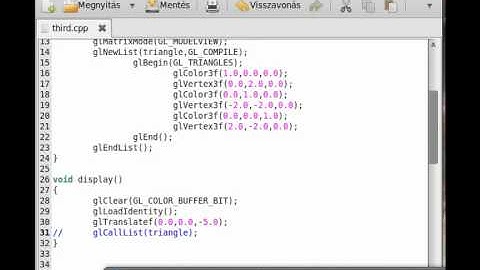 OpenGL (SDL,C++) tutorial 4 - Display list