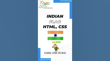 Animated Indian Flag using HTML & CSS | Lazy Syntax | Independence Day Shorts