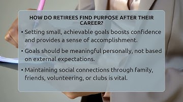 How Do Retirees Find Purpose After Their Career? - Get Retirement Help