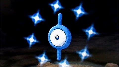 Shiny Unown on Pokemon Alpha Sapphire after ~800 Random Encounters!