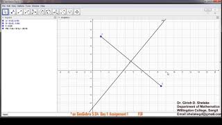 GeoGebra 5.04: Day1 Assignment 1