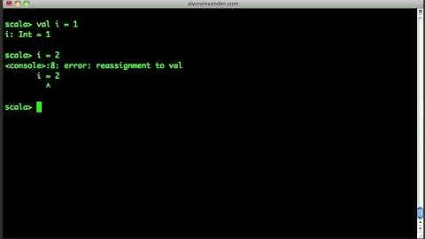Introduction to the Scala REPL and variables