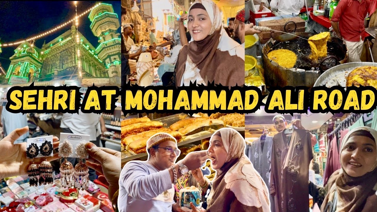 |• Special Sehri At Mohammad Ali Road | Eid Ki Shopping Done {AFREEN DASTARKHWAN} Vlog 2025 •|