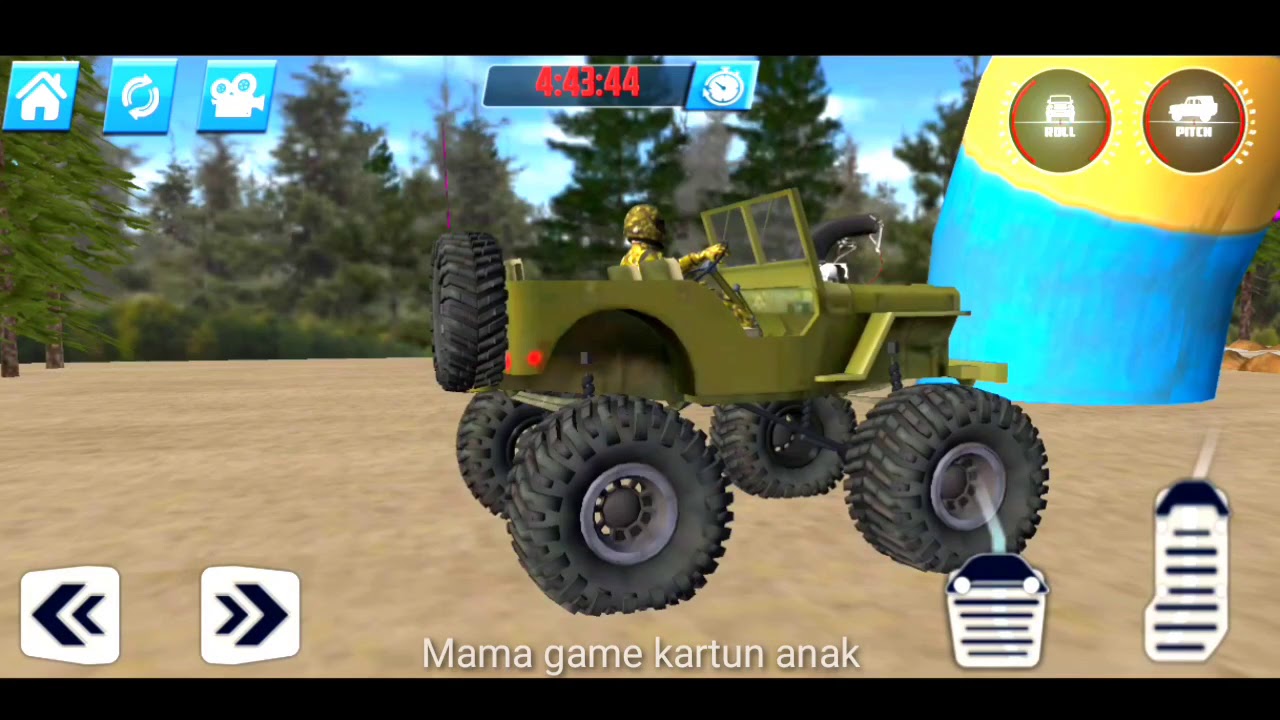  Kartun  anak mobil  tentara Jeep game  YouTube