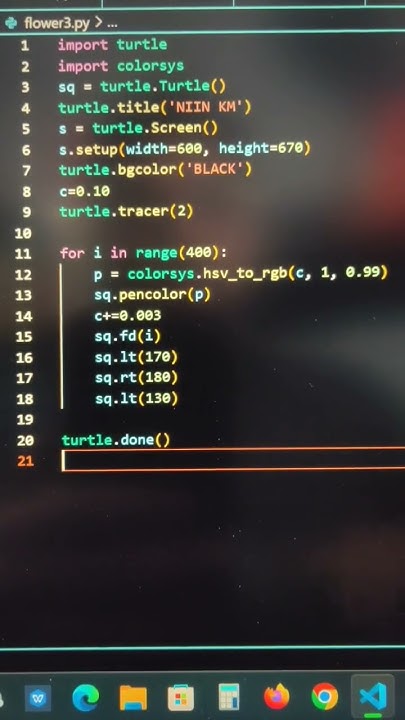 Create 3d triangle in python | VS code #shorts #python - YouTube