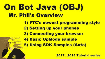 Getting started with On-Bot-Java for FTC 2017/18