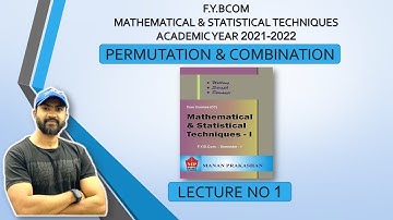#1 Permutation & combination | FYBCom (sem-1) | Maths | Chapter 2- Permutation & Combination