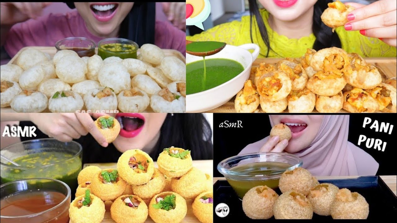 GOLGAPPA /PANI PURI EATING ⭐ASMR COMPILATION⭐