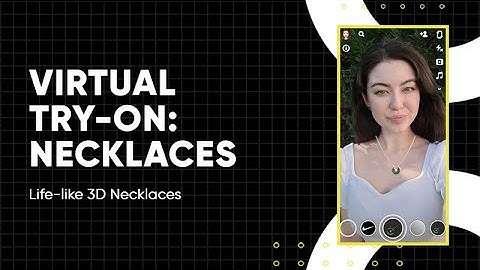 Virtual try on necklaces