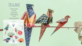 ORIGAMI PERROQUET | Kit Origami Clairefontaine « Oiseaux »