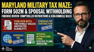 Maryland Military Tax Audit 2026: The Stacking Strategy & Form 502SU