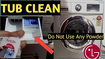 LG Front load washing machine tub cleaning || Easy Tub Clean