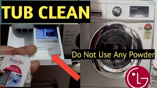 Lg Front Load Washing Machine Tub Cleaning Easy Tub Clean