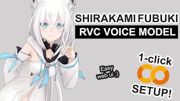 Shirakami Fubuki AI Voice Model - RVC 1-CLICK Google Colab Setup